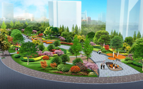 蚌埠街头游园景观设计